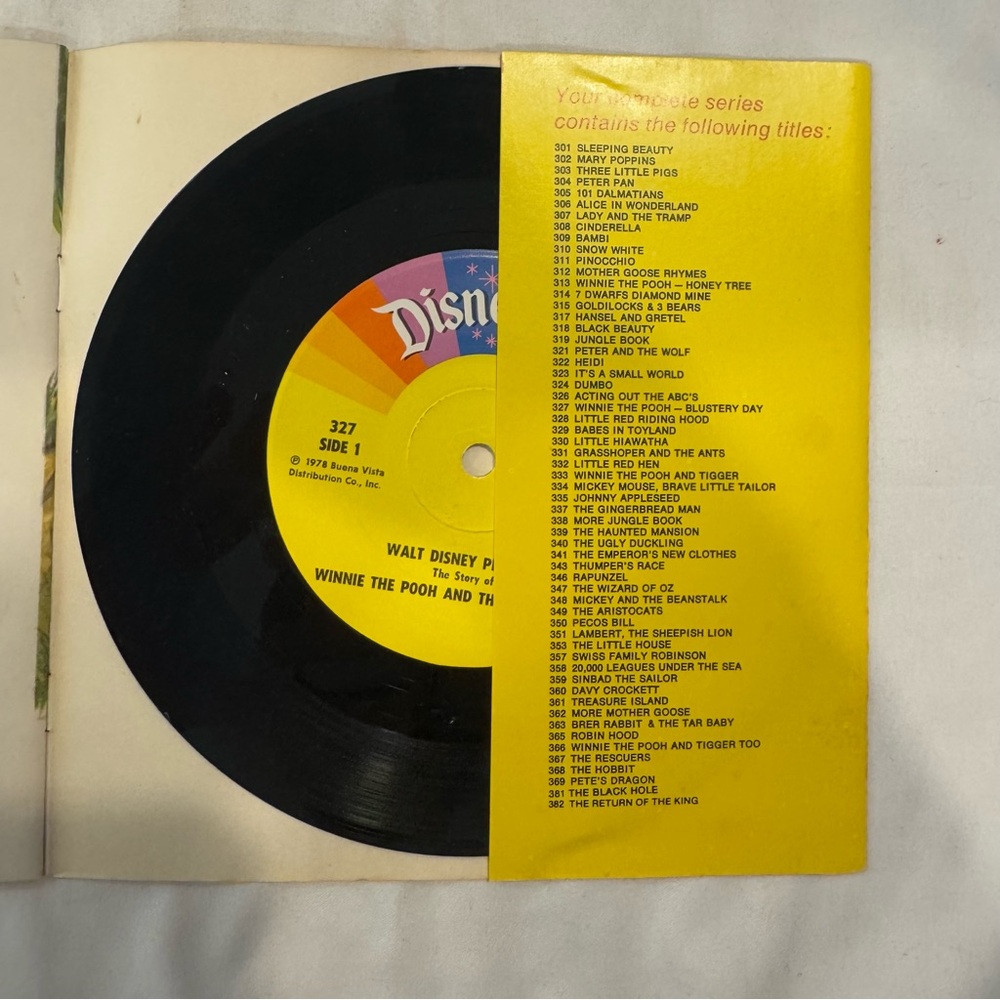 Vintage Disney Books with Records included; Cinderella Peter Pan Mary Poppins - Picture 13 of 14